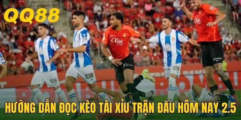 Hướng dẫn đọc tỷ lệ kèo Tài Xỉu trận đấu hôm nay 2.5 